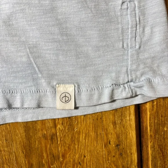 rag & bone Pale Blue Short-Sleeve Crewneck Tee - Picture 3 of 4